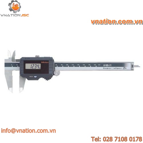 caliper with digital display / stainless steel / with data output / IP67