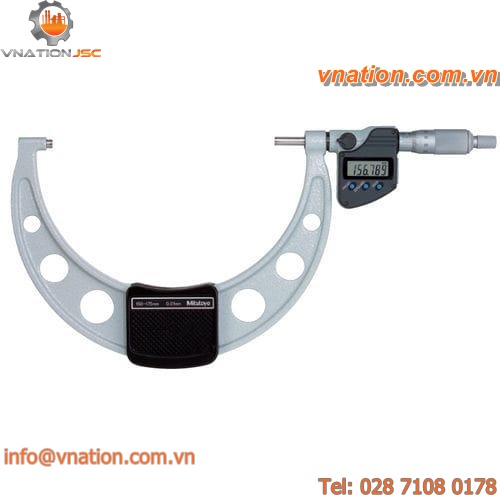 outside micrometer / digital / ratchet / large-diameter