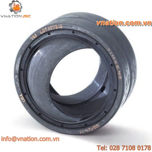 radial plain bearing / swivel / spherical / steel