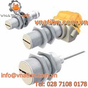 inductive proximity sensor / cylindrical / high-pressure / stainless steel