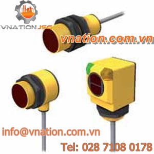 photoelectric sensor with background suppression / diffuse reflective / cylindrical / high-performance