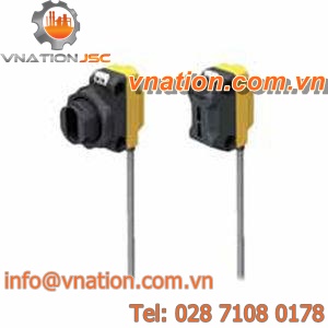 rectangular photoelectric sensor / fiber optic / compact / rugged