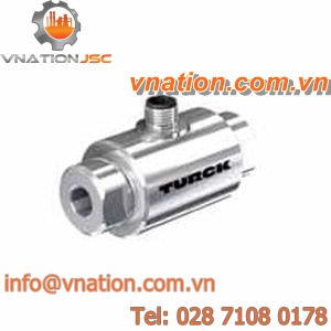 thermal flow sensor / for liquids and gases / in-line