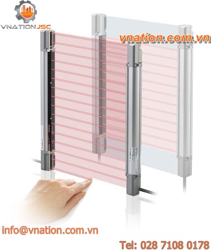 type 4 safety light curtain / multibeam / through-beam / rugged