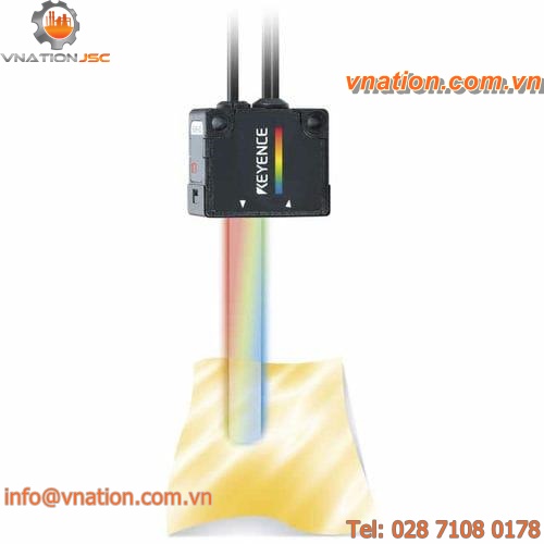RGB color sensor / fiber optic / digital