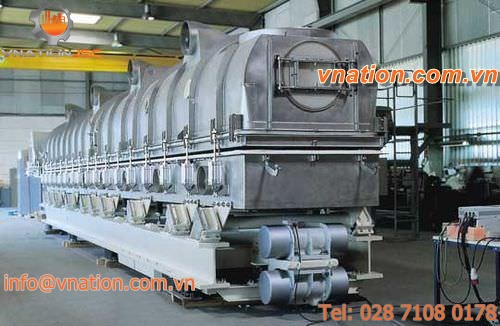 fluidized bed dryer / cleaning / for dairy products / vibrating