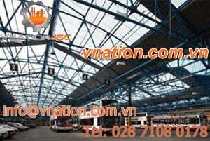 roof panel / safety / flat / GRP