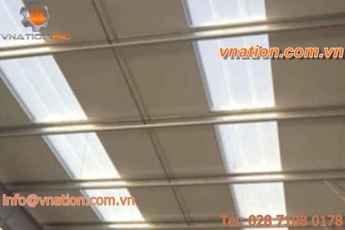 roof panel / thermal insulation / transparent / GRP
