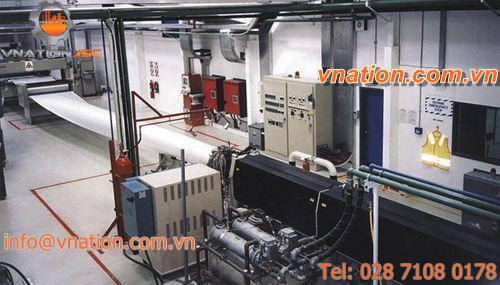 flat-film extrusion line / for PE / for PP / for foam sheet