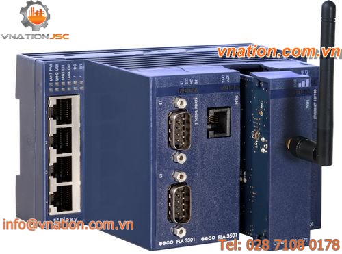 LAN communication router / wall-mount / 4-port / modular