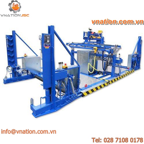 cable drum reel / hydraulic motor / fixed / compact