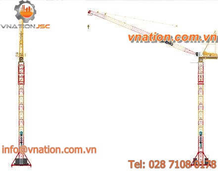 fixed crane / luffing jib / tower / construction