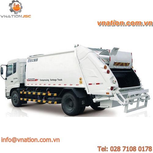 rear-loader waste collection vehicle