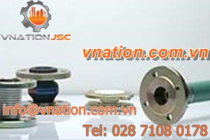 axial pipe expansion joint / rubber / PTFE / for gas