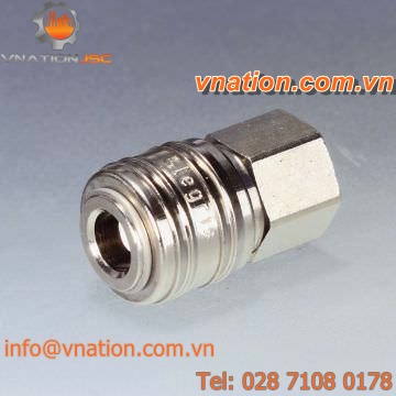 brass quick coupling / fitting / for compressed air / plug-in