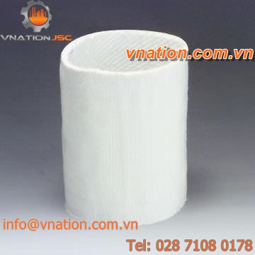 axial pipe expansion joint / PTFE / fabric / construction