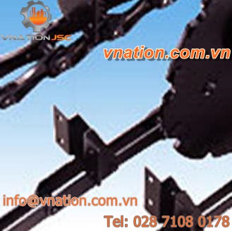 transfer chain / power transmission / stainless steel / for water treatment