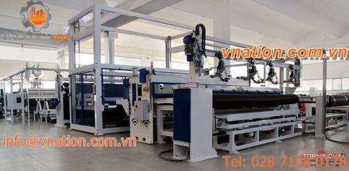 flat-film extrusion line / sheet / for HDPE