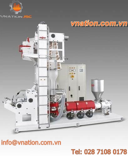 blown film extrusion line / for PP / for bubble wrap film