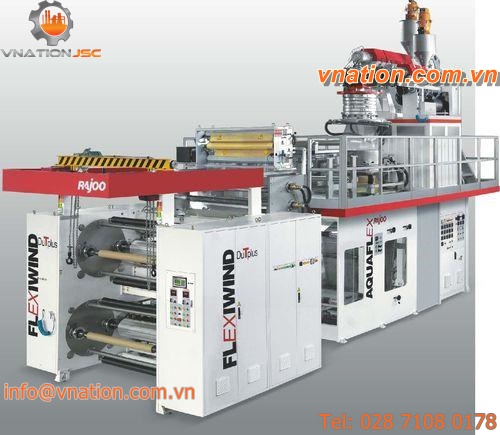 blown film extrusion line / for PP