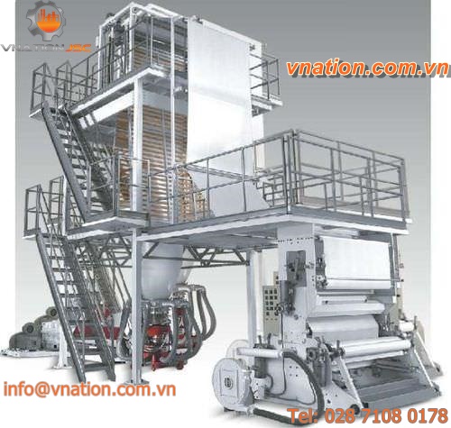 blown film extrusion line / for PE / for foam sheet