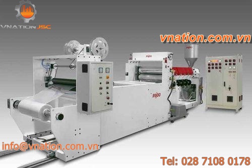 plastic sheet extrusion line / sheet / for PP / multilayer