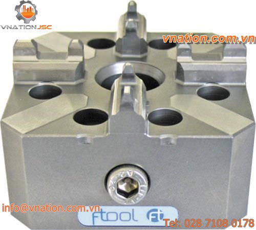 turning chuck / manual tightening / gripper / 4-jaw