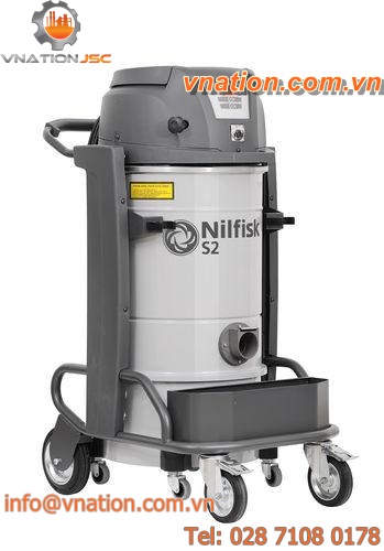 wet and dry vacuum cleaner / single-phase / industrial / 2-motor