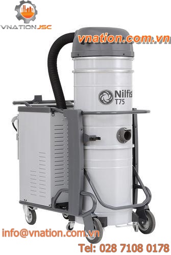 wet and dry vacuum cleaner / three-phase / industrial / with self-cleaning filter