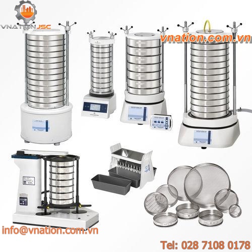 electromagnetic sieve shaker / for bulk materials / for pellets / for powders