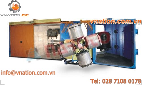 turret fixed arm roto-molding machine