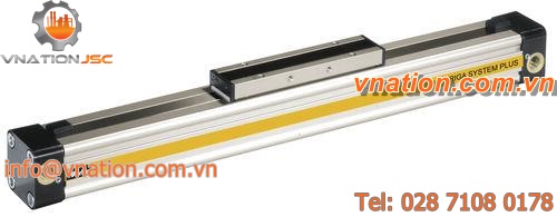 linear actuator / pneumatic / rodless / double-acting