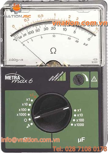 ohmmeter / analog / portable / rugged