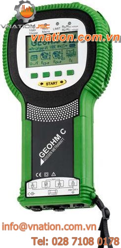 earth resistance tester / grounding resistor / rugged / compact