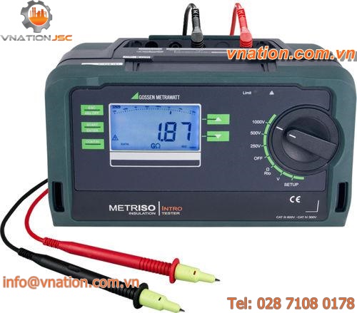 insulation tester / voltage / low-resistance / industrial