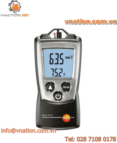 temperature measuring device / relative humidity / moisture / air