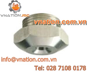 spraying nozzle / full-cone / gas / plastic