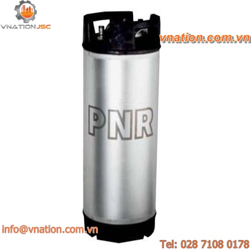 compressed air tank / pressure / stainless steel / vertical