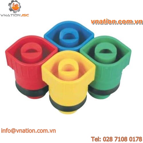 spraying nozzle / flat / plastic / quick-connect