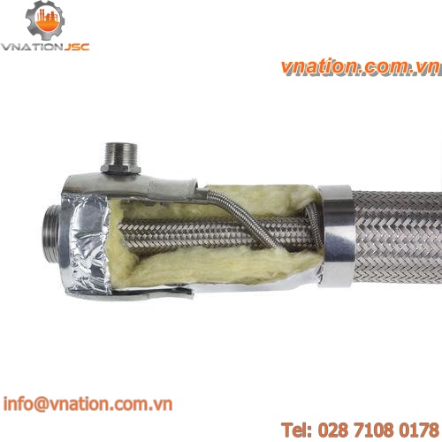 hot oil hose / for steam / low-pressure / PTFE