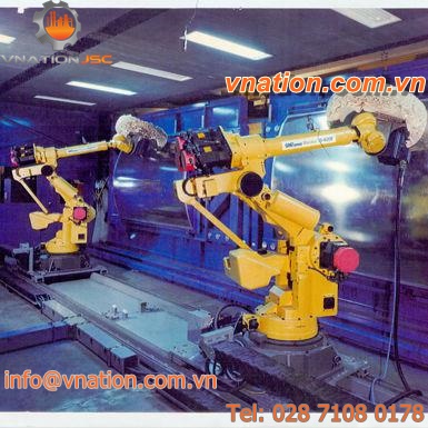 robotic polishing cell / finishing / deburring / for aircraft