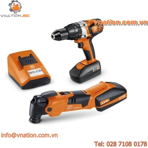 driver drill / electric / cordless / two-speed