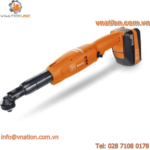 cordless electric screwdriver / right-angle / straight model