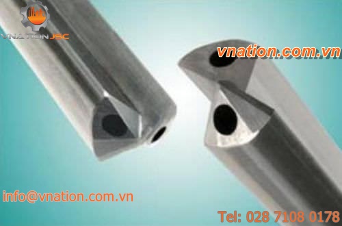 solid drill bit / carbide / high feed rate / 2-lip