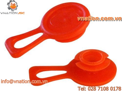round plug / snap-on / polyethylene / with pull-tab