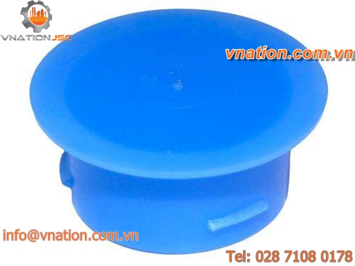 round plug / snap-on / male / flange