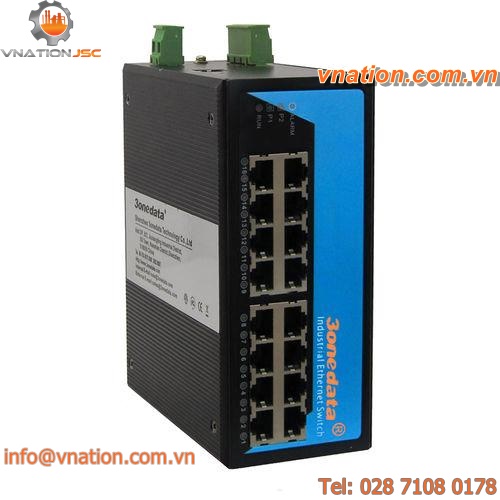 unmanaged ethernet switch / industrial / gigabit Ethernet / 16 ports