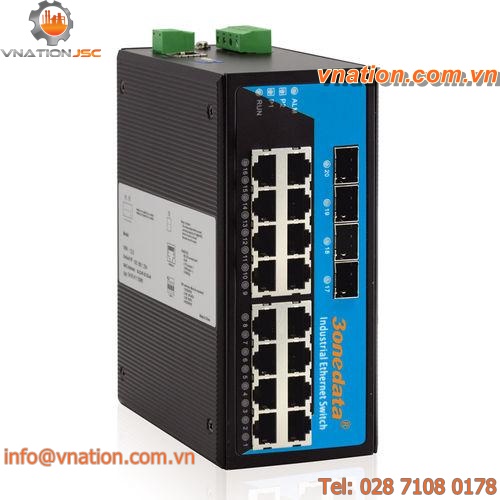 unmanaged ethernet switch / industrial / gigabit Ethernet / 20 ports
