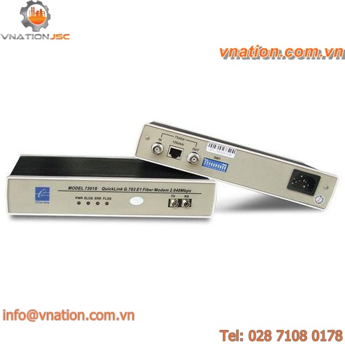 Ethernet modem / fiber optic / industrial