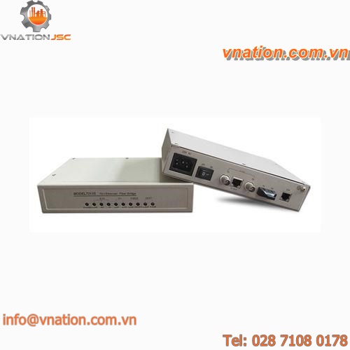 LAN modem / Ethernet / fiber optic / industrial